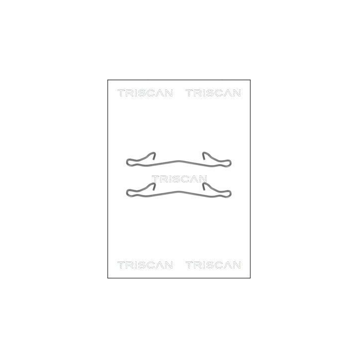 Priedų komplektas, diskinių stabdžių trinkelės TRISCAN 8105 161563