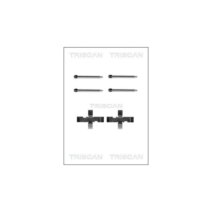 Priedų komplektas, diskinių stabdžių trinkelės TRISCAN 8105 241538