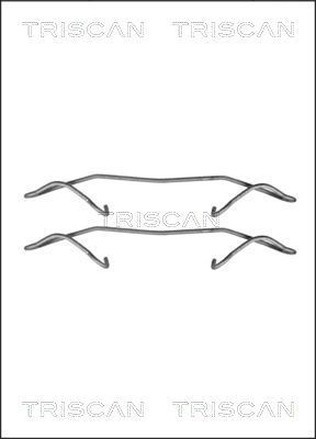Priedų komplektas, diskinių stabdžių trinkelės TRISCAN 8105 241598