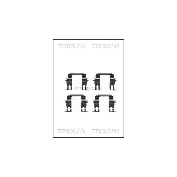 Priedų komplektas, diskinių stabdžių trinkelės TRISCAN 8105 241602