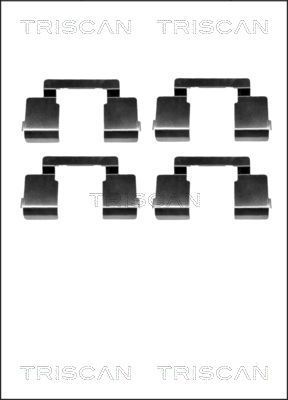 Priedų komplektas, diskinių stabdžių trinkelės TRISCAN 8105 251596