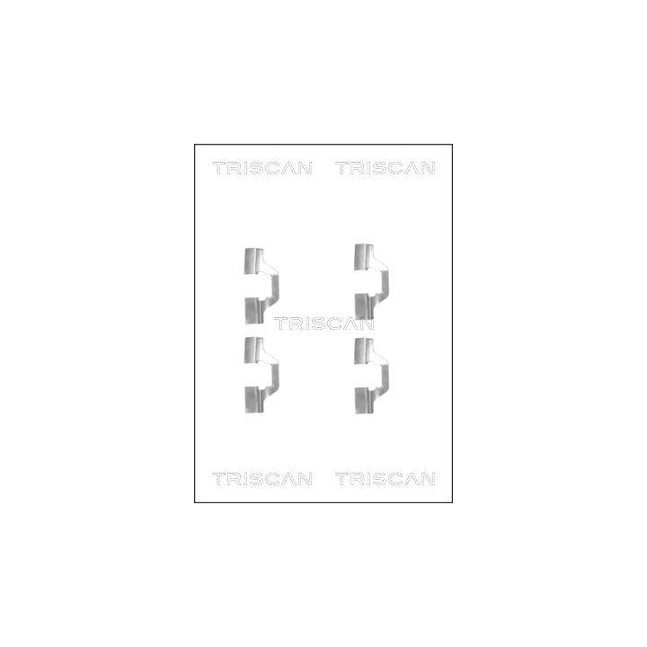 Priedų komplektas, diskinių stabdžių trinkelės TRISCAN 8105 251598