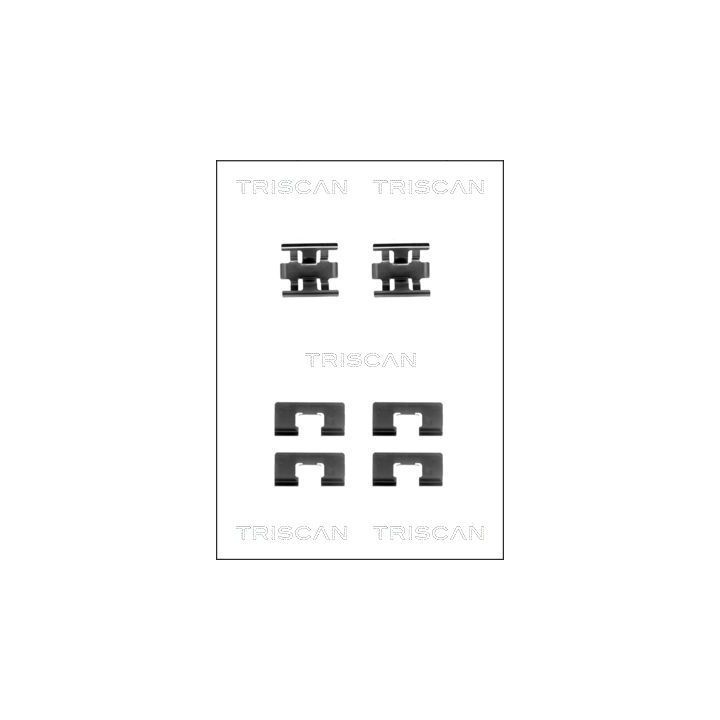 Priedų komplektas, diskinių stabdžių trinkelės TRISCAN 8105 401606