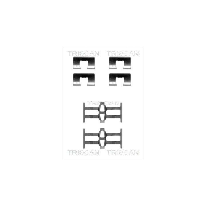 Priedų komplektas, diskinių stabdžių trinkelės TRISCAN 8105 401614