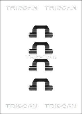 Priedų komplektas, diskinių stabdžių trinkelės TRISCAN 8105 421531