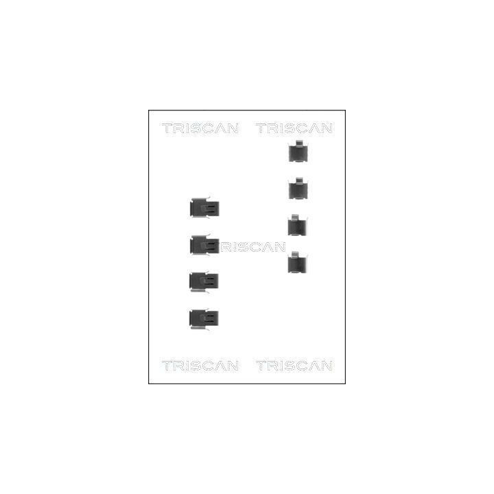 Priedų komplektas, diskinių stabdžių trinkelės TRISCAN 8105 421585