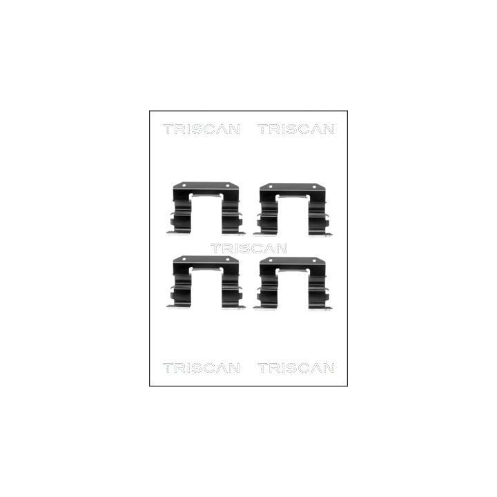 Priedų komplektas, diskinių stabdžių trinkelės TRISCAN 8105 431616