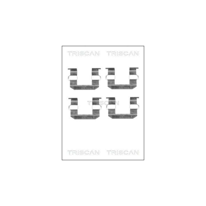 Priedų komplektas, diskinių stabdžių trinkelės TRISCAN 8105 431619