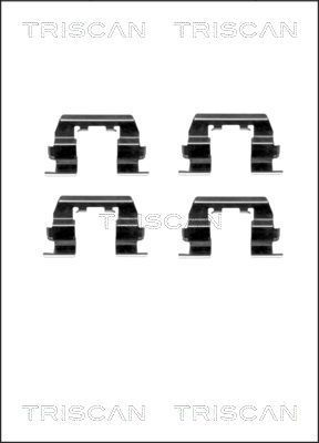Priedų komplektas, diskinių stabdžių trinkelės TRISCAN 8105 431621