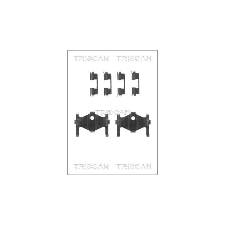 Priedų komplektas, diskinių stabdžių trinkelės TRISCAN 8105 431622