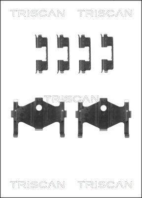 Priedų komplektas, diskinių stabdžių trinkelės TRISCAN 8105 431622