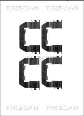 Priedų komplektas, diskinių stabdžių trinkelės TRISCAN 8105 431628