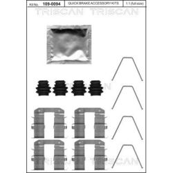 Priedų komplektas, diskinių stabdžių trinkelės TRISCAN 8105 431651