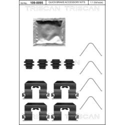Priedų komplektas, diskinių stabdžių trinkelės TRISCAN 8105 431652