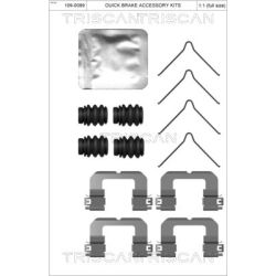 Priedų komplektas, diskinių stabdžių trinkelės TRISCAN 8105 431653