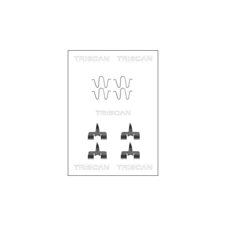 Priedų komplektas, diskinių stabdžių trinkelės TRISCAN 8105 501582