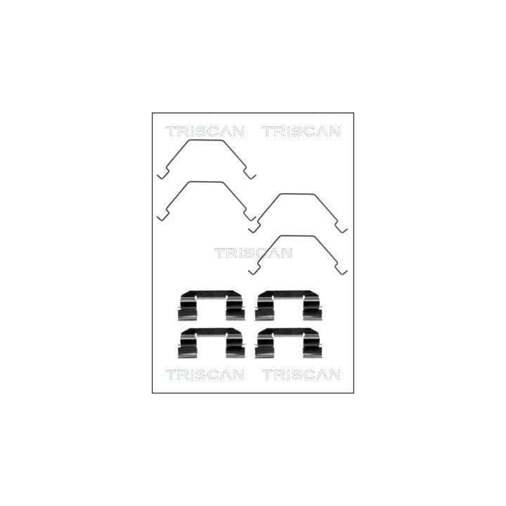 Priedų komplektas, diskinių stabdžių trinkelės TRISCAN 8105 501583