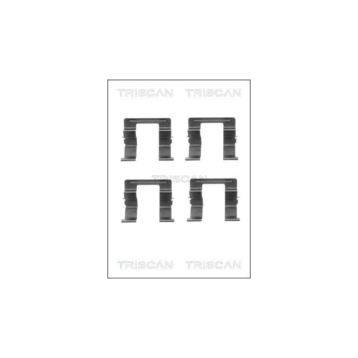 Priedų komplektas, diskinių stabdžių trinkelės TRISCAN 8105 501584