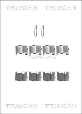 Priedų komplektas, diskinių stabdžių trinkelės TRISCAN 8105 501587
