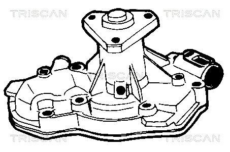 Vandens siurblys, variklio aušinimas TRISCAN 8600 25088