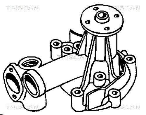 Vandens siurblys, variklio aušinimas TRISCAN 8600 42001