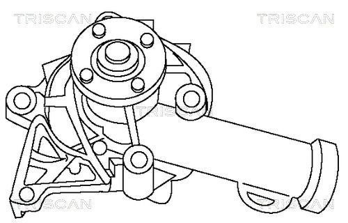 Vandens siurblys, variklio aušinimas TRISCAN 8600 42951