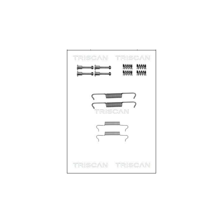 Priedų komplektas, stovėjimo stabdžių trinkelės TRISCAN 8105 172468