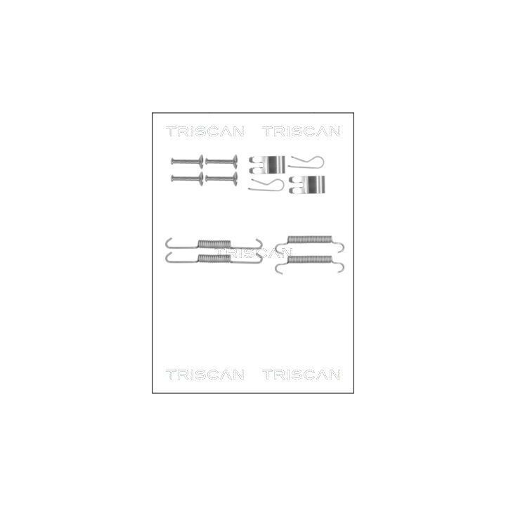 Priedų komplektas, stovėjimo stabdžių trinkelės TRISCAN 8105 172469