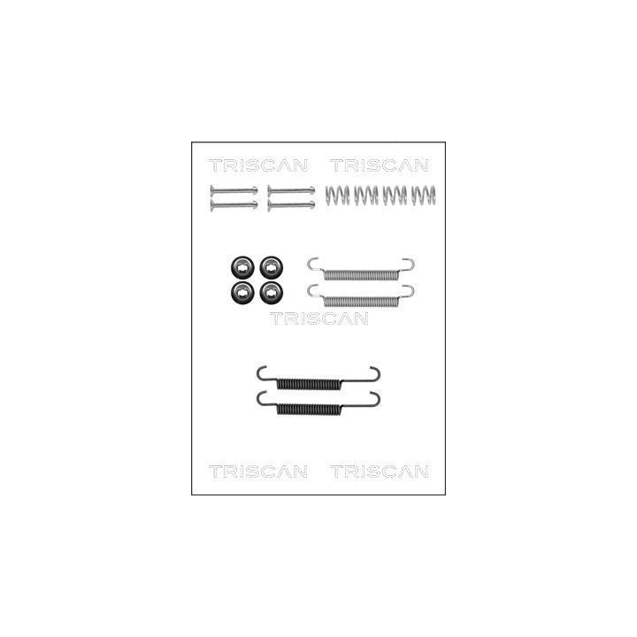 Priedų komplektas, stovėjimo stabdžių trinkelės TRISCAN 8105 182006