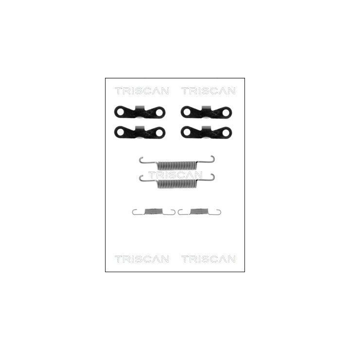 Priedų komplektas, stovėjimo stabdžių trinkelės TRISCAN 8105 272575