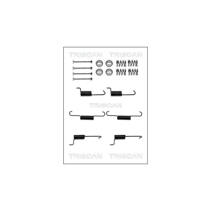 Priedų komplektas, stovėjimo stabdžių trinkelės TRISCAN 8105 432004