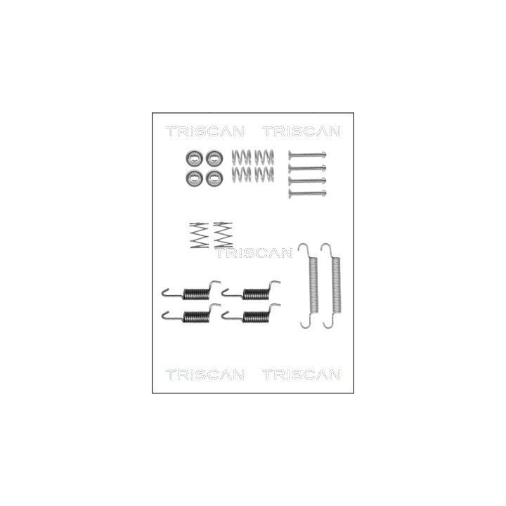 Priedų komplektas, stovėjimo stabdžių trinkelės TRISCAN 8105 432588