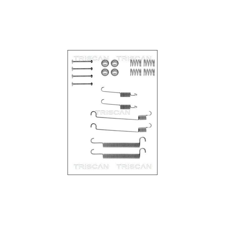 Priedų komplektas, stabdžių trinkelės TRISCAN 8105 102266