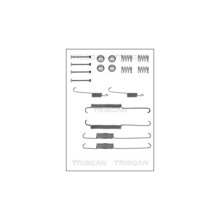 Priedų komplektas, stabdžių trinkelės TRISCAN 8105 102508
