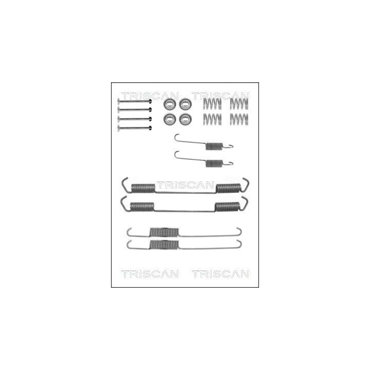 Priedų komplektas, stabdžių trinkelės TRISCAN 8105 102550