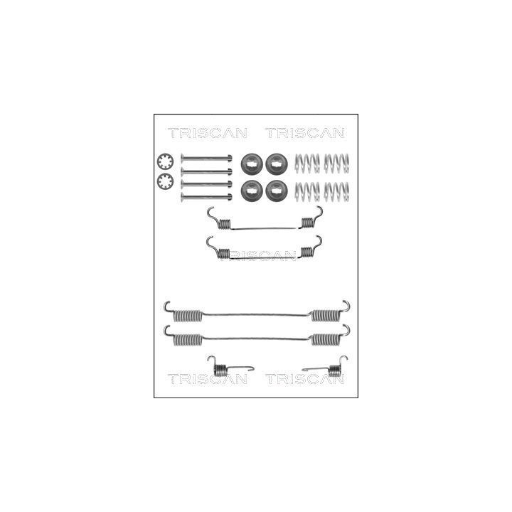 Priedų komplektas, stabdžių trinkelės TRISCAN 8105 102572