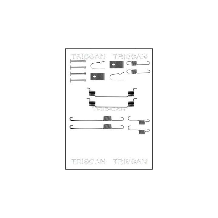 Priedų komplektas, stabdžių trinkelės TRISCAN 8105 102574