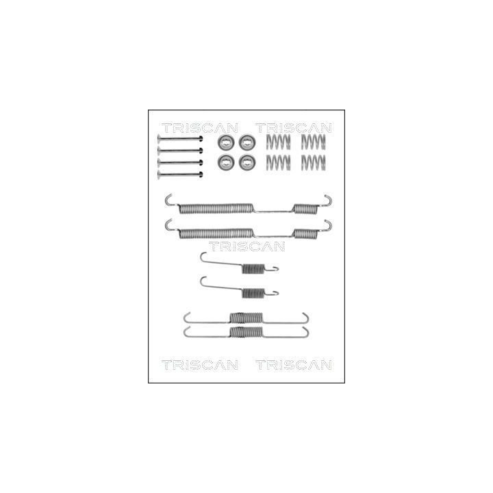 Priedų komplektas, stabdžių trinkelės TRISCAN 8105 102580