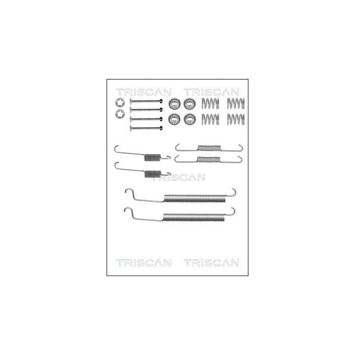 Priedų komplektas, stabdžių trinkelės TRISCAN 8105 102581