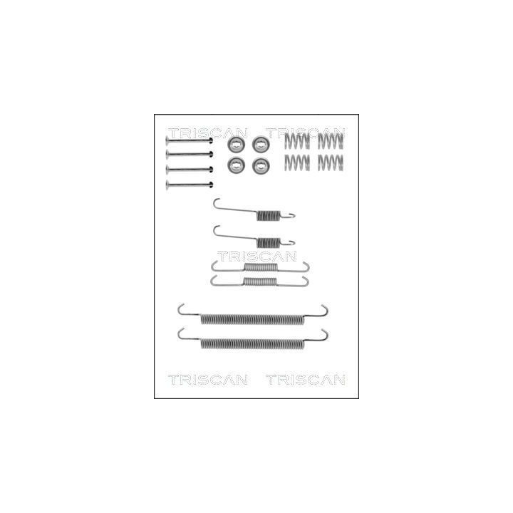 Priedų komplektas, stabdžių trinkelės TRISCAN 8105 102582