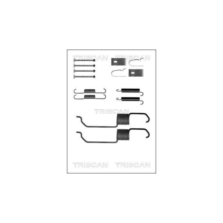 Priedų komplektas, stabdžių trinkelės TRISCAN 8105 102591