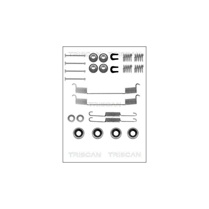 Priedų komplektas, stabdžių trinkelės TRISCAN 8105 142504
