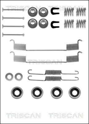 Priedų komplektas, stabdžių trinkelės TRISCAN 8105 142504