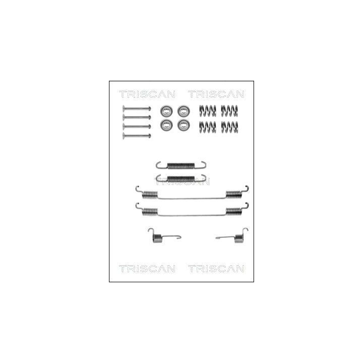 Priedų komplektas, stabdžių trinkelės TRISCAN 8105 152549