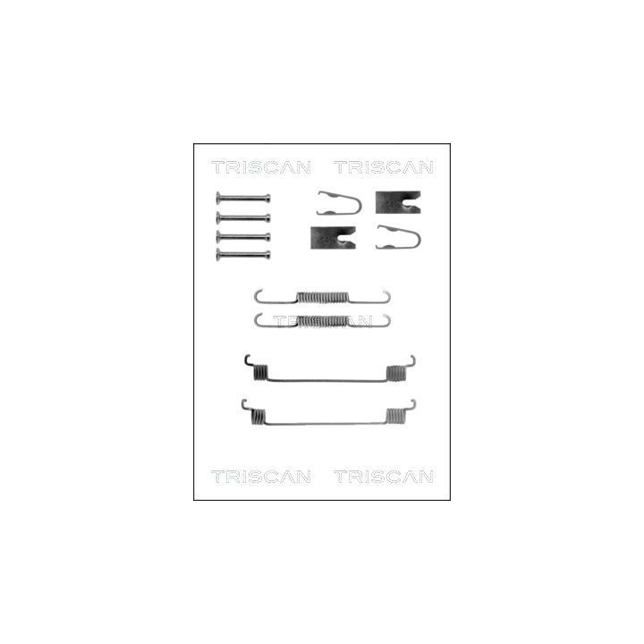 Priedų komplektas, stabdžių trinkelės TRISCAN 8105 152557