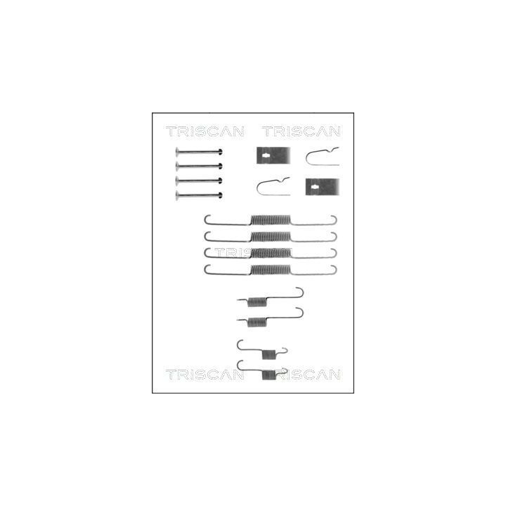 Priedų komplektas, stabdžių trinkelės TRISCAN 8105 182001