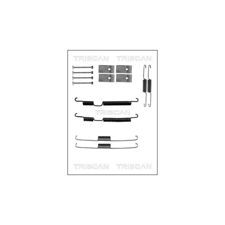 Priedų komplektas, stabdžių trinkelės TRISCAN 8105 182008