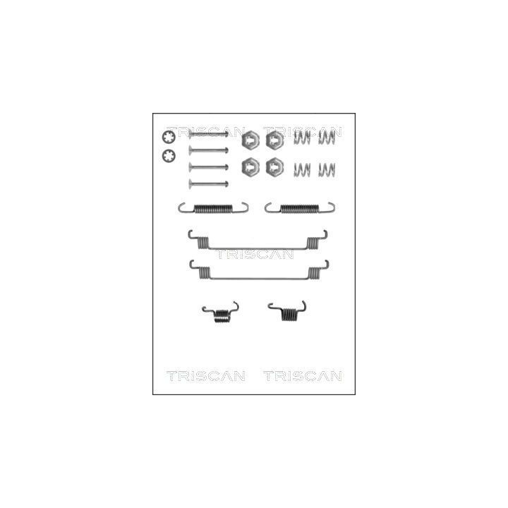 Priedų komplektas, stabdžių trinkelės TRISCAN 8105 252519