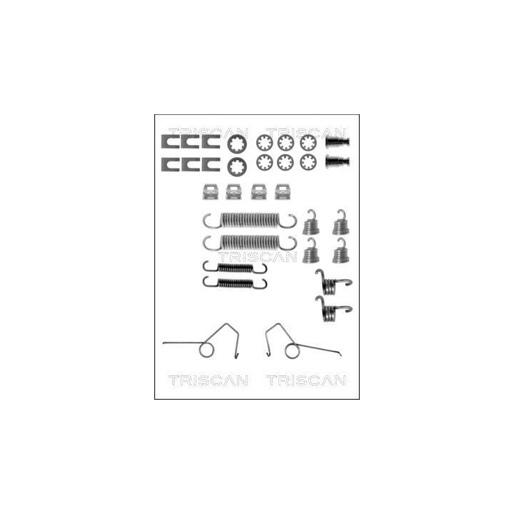 Priedų komplektas, stabdžių trinkelės TRISCAN 8105 252568