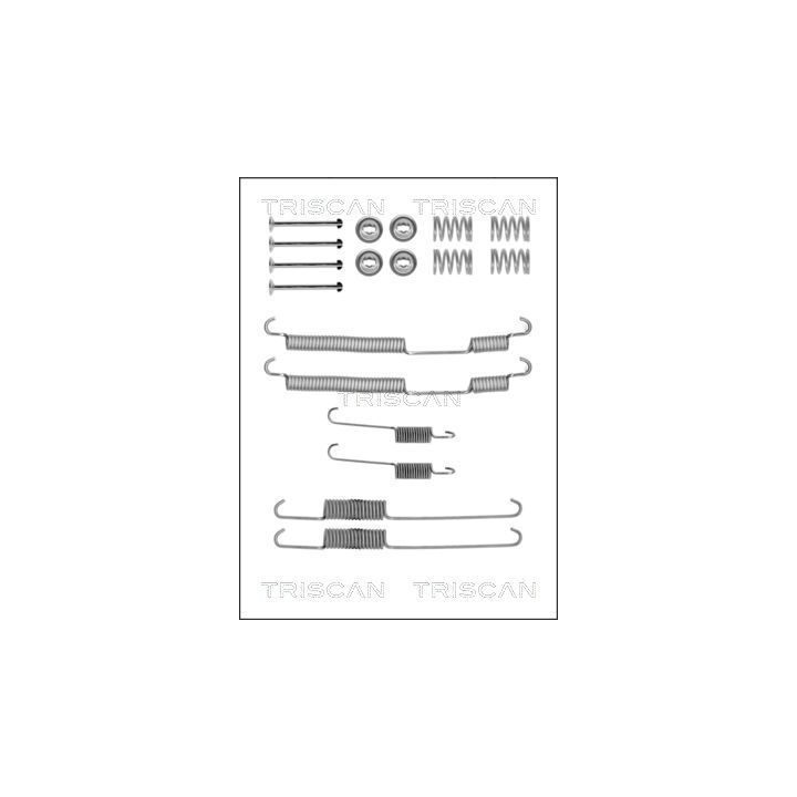 Priedų komplektas, stabdžių trinkelės TRISCAN 8105 252570